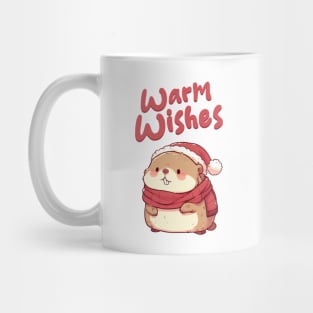 Warm Wishes Christmas Marmot Mug